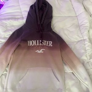 Holister purple faded to white hoodie